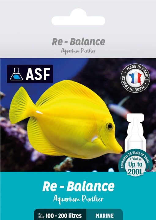 RE-BALANCE AQUARIUM PURIFIER AGUA SALADA 24 AMPOLLAS
