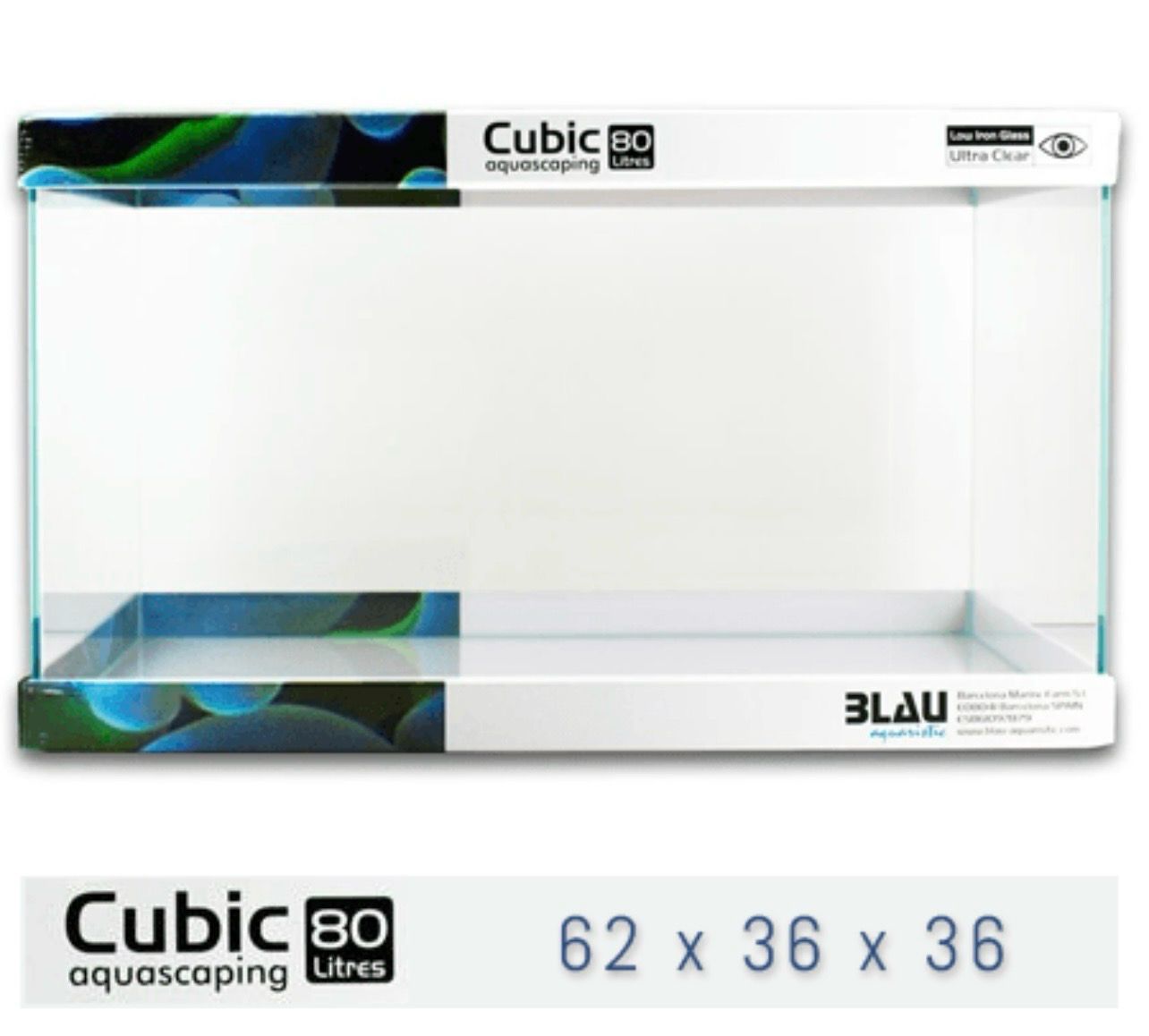 BLAU CUBIC AQUASCAPING 80 LITROS