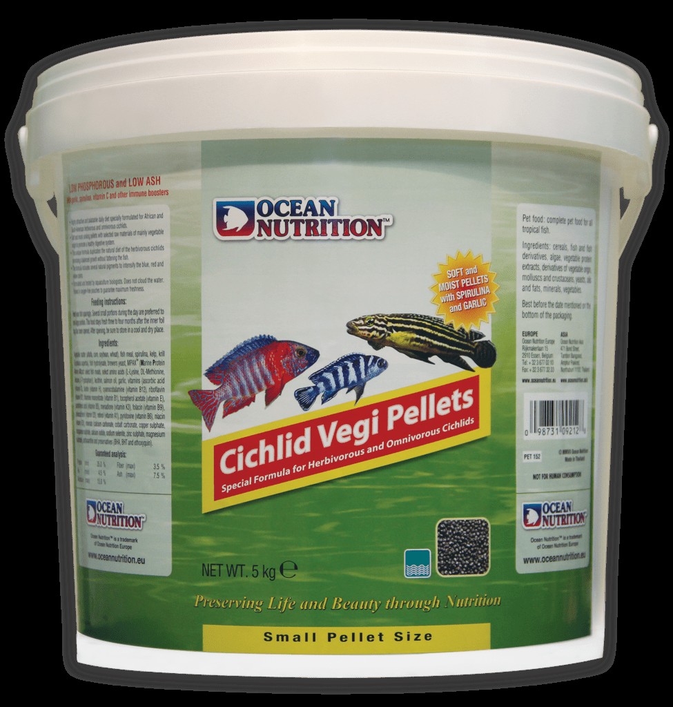 Ocean Nutrition Cichlid Vegi Pellets - Dieta Especifica para Cíclidos Herbívoros - Imagen 3