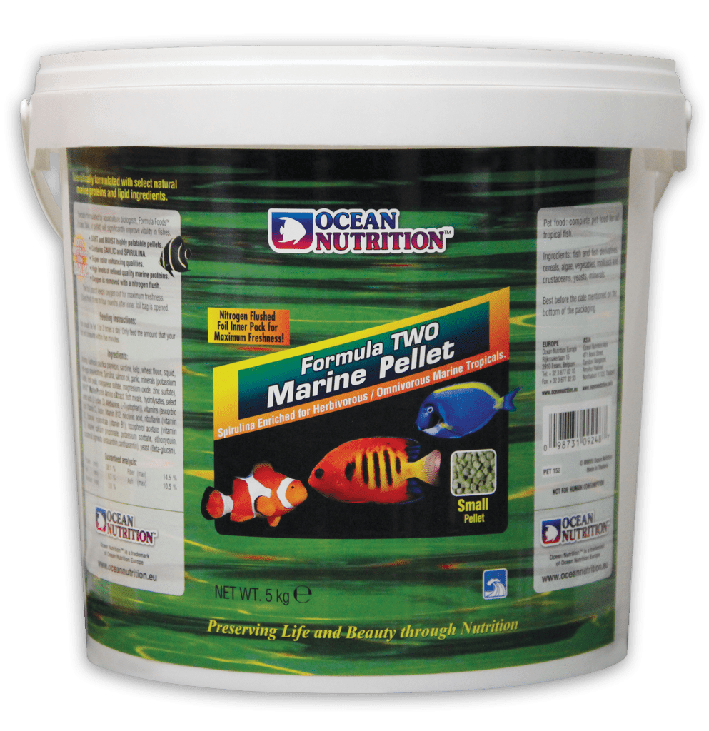 Ocean Nutrition Formula Two Marina Pellets - Alimento para Peces Tropicales Marinos Herbivoros en Pellets - Imagen 2