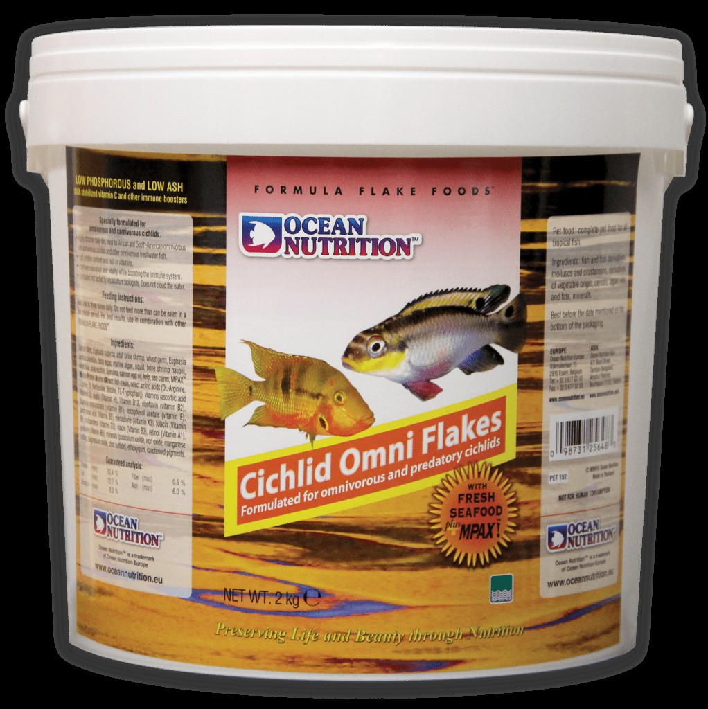 Ocean Nutrition Cichlid Omni Flakes - Fórmula Personalizada para Cíclidos Carnívoros y Omnívoros - Imagen 2