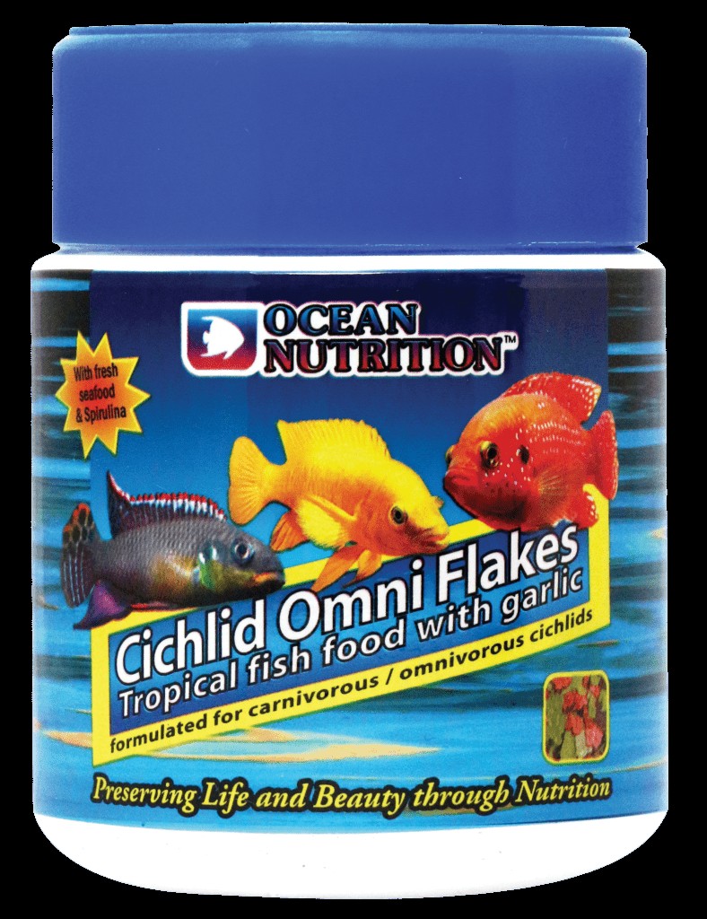 Ocean Nutrition Cichlid Omni Flakes - Fórmula Personalizada para Cíclidos Carnívoros y Omnívoros