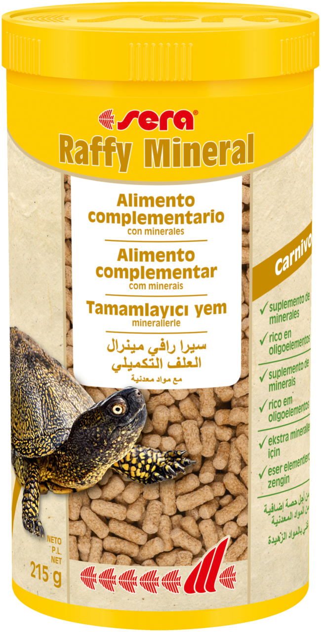 Sera Raffy Mineral - Alimento Complementario para Tortugas Acuaticas