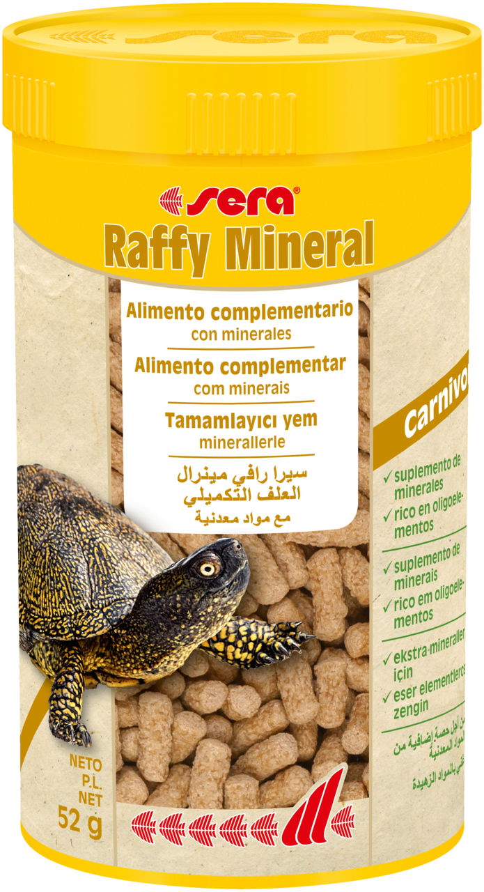 Sera Raffy Mineral - Alimento Complementario para Tortugas Acuaticas - Imagen 2