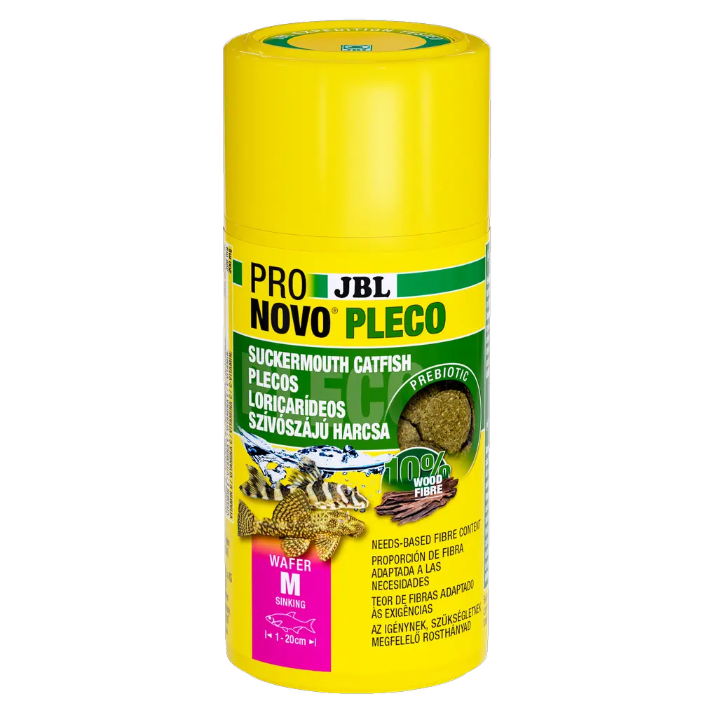 JBL Pronovo Pleco Wafer M 100ml - Alimento para loricáridos que se alimentan de plantas y algas