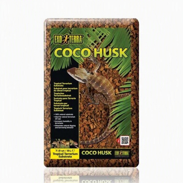Exo Terra Coco Husk - Sustrato de Fibra de Coco en Bolsa - 8 Litros