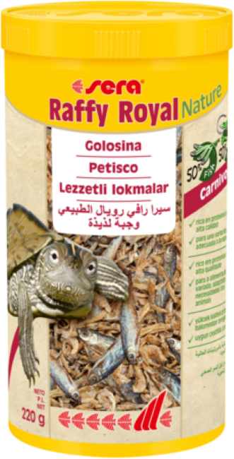 Sera Raffy Royal Nature - Golosina para Tortugas sin Colorantes ni Conservantes a partir de Peces y Gambas - Imagen 2