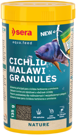 Sera Cichlid Malawi Granules - Alimento Principal para Ciclidos Herbívoros - Imagen 2