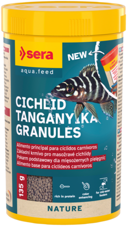 Sera Cichlid Tanganyika Granules - Alimento Principal para Ciclidos Carnivoros - Imagen 2