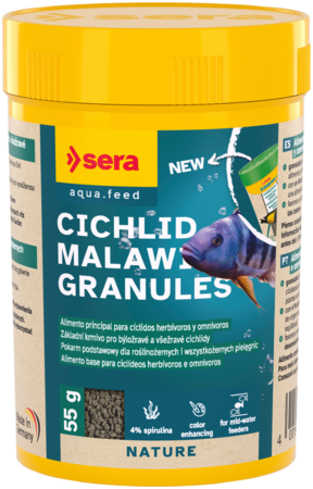 Sera Cichlid Malawi Granules - Alimento Principal para Ciclidos Herbívoros - Imagen 3