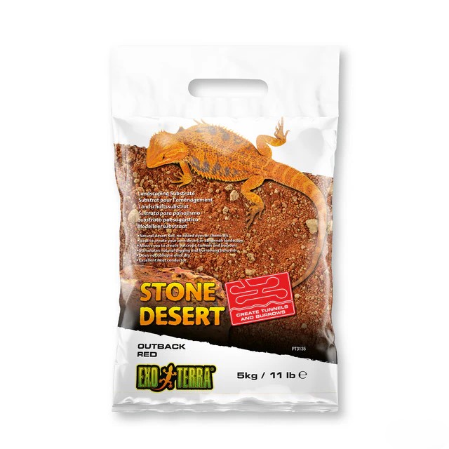 Exo Terra Stone Desert - Sustrato de Arena para Paisajismo - Rojo