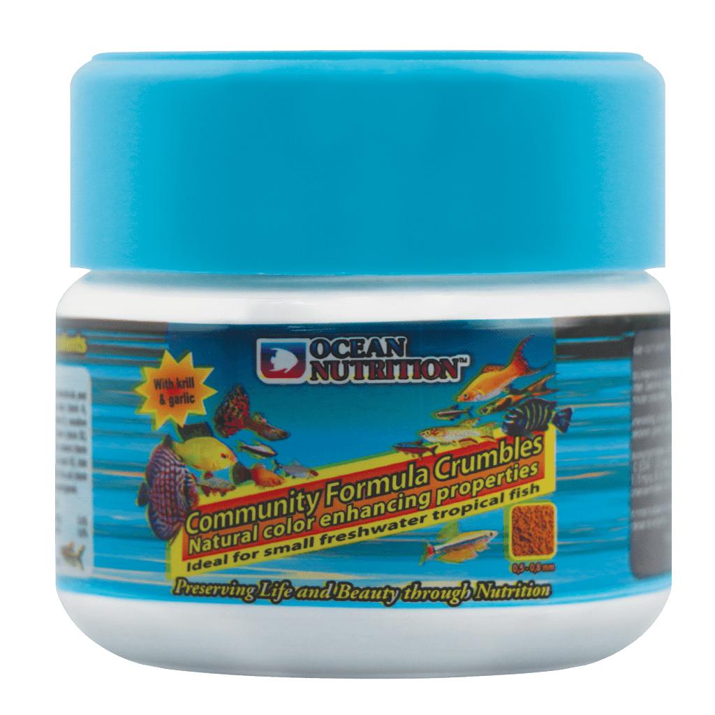 Ocean Nutrition Community Formula Crumbles - Alimento Granulado Desmenuzado para Pequeños Peces Tropicales de Agua Dulce
