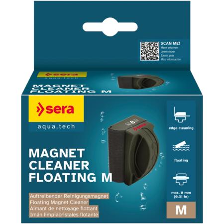 Sera Magnet Cleaner Floating M - Imán Flotante para la Limpieza de Cristales hasta 8 mm de Grosor